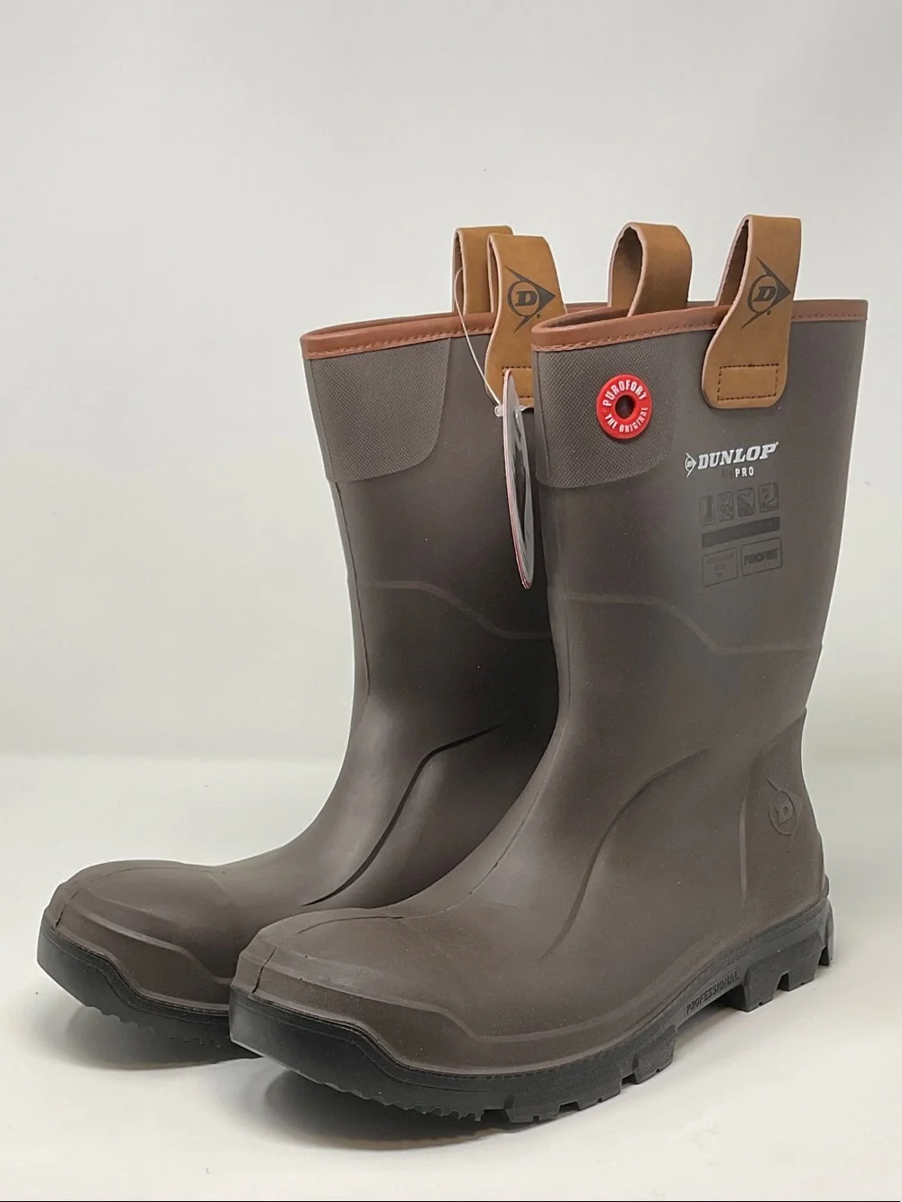 Men's Waterproof Brown Rain & Snow Boots